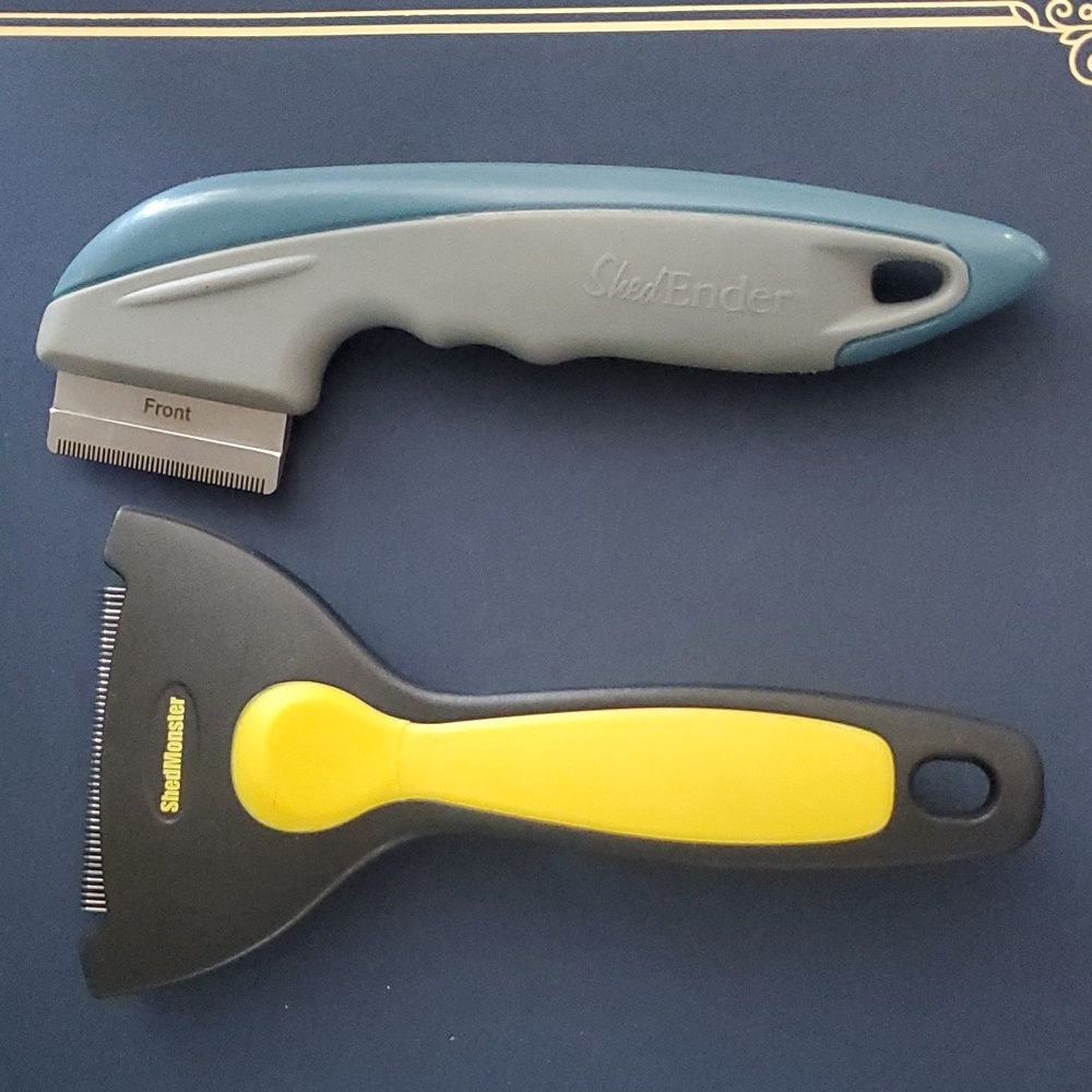 De-sheeding pet tools bundle of two